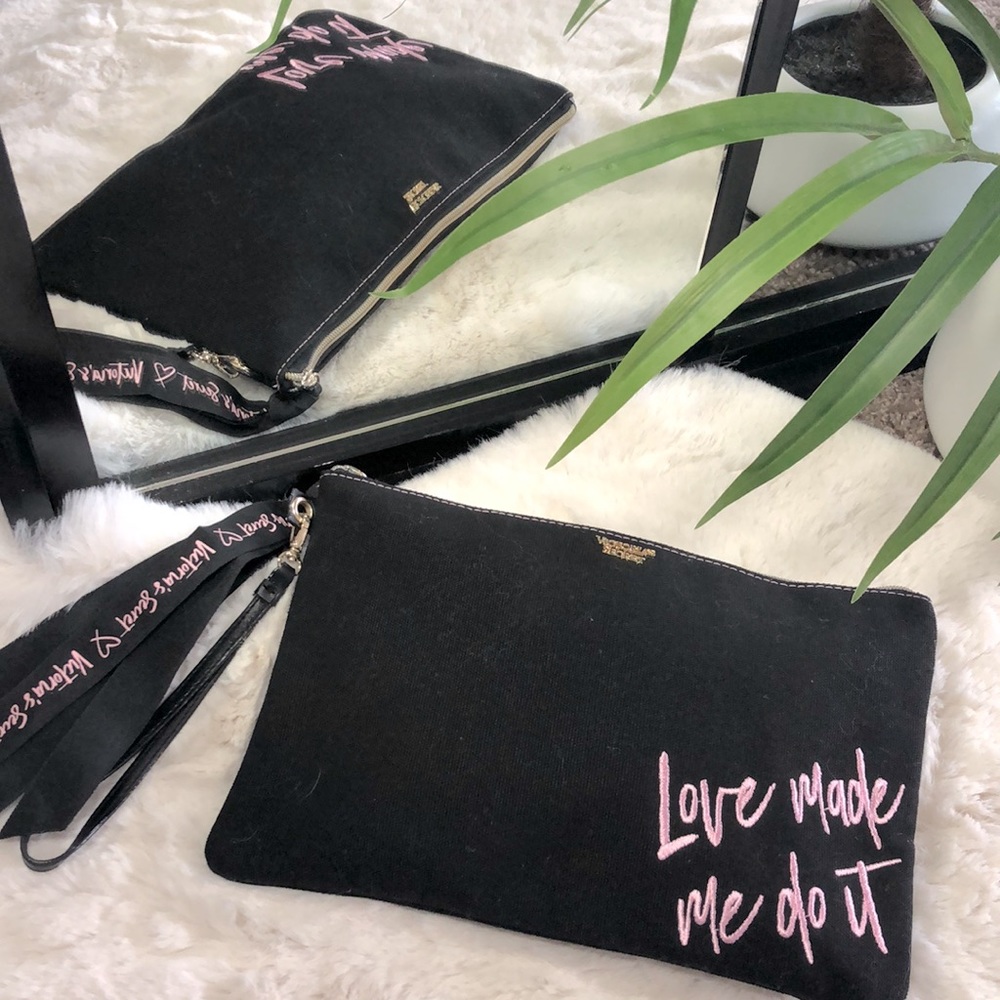 Victoria Secret zip up bag